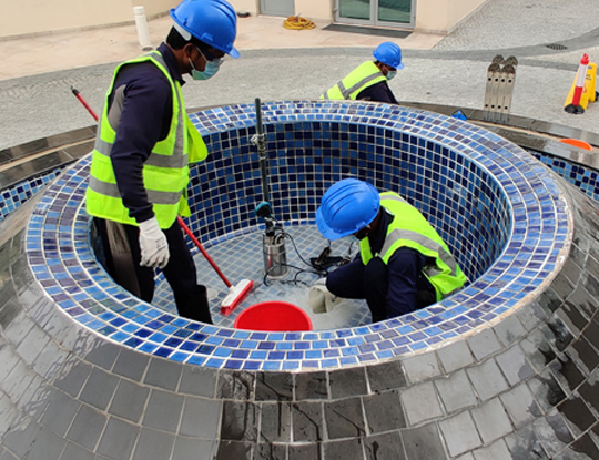 Fountain cleaning in Dubai